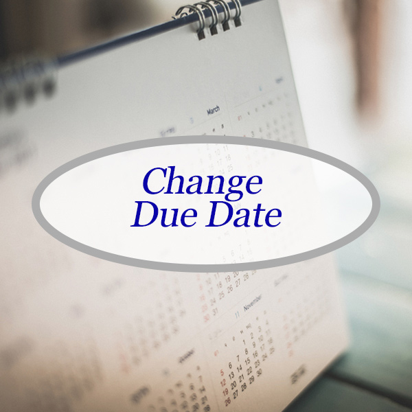 change payment due date